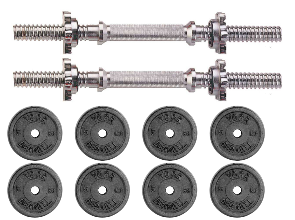 York fitness dumbbell bar sale