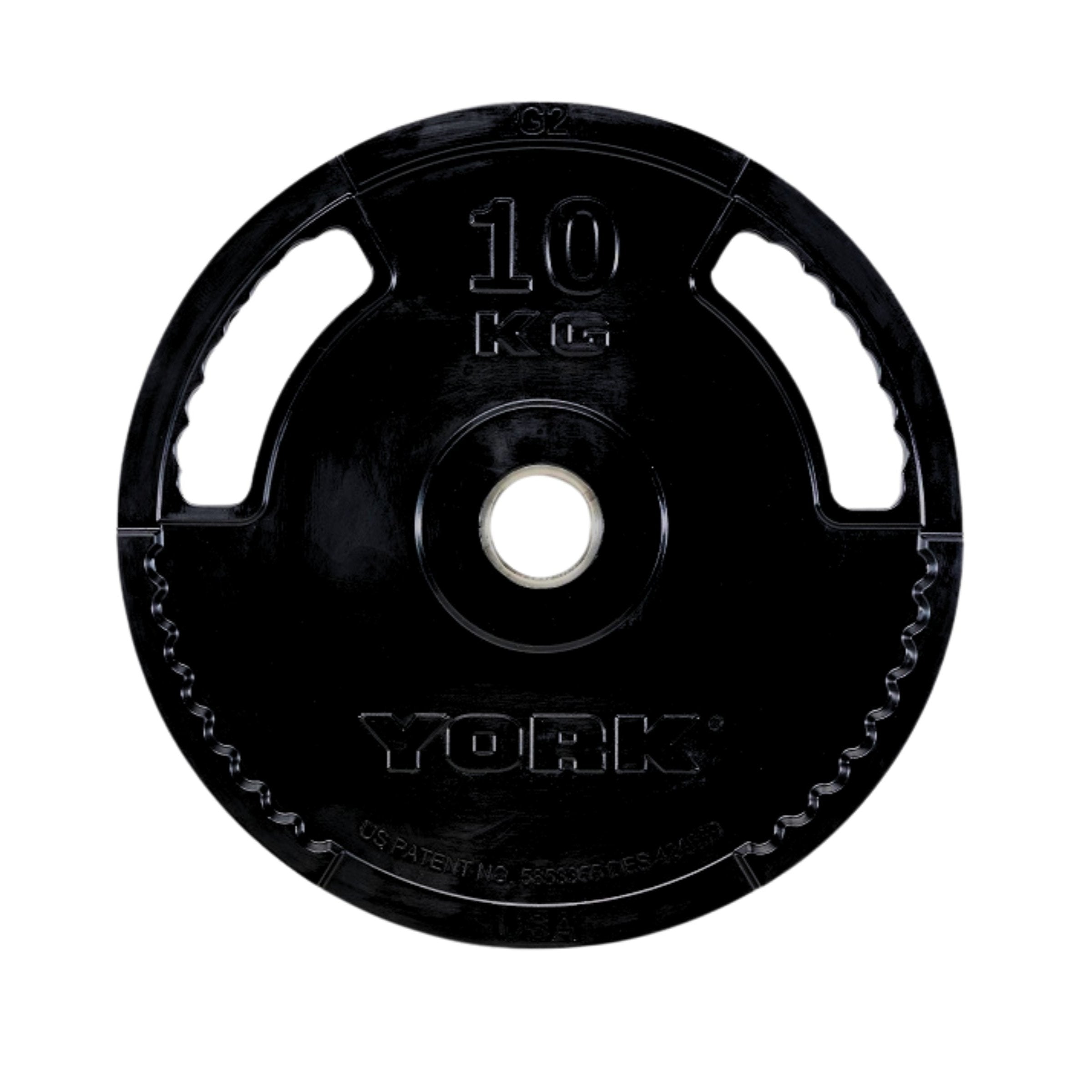 York Barbell G2 Rubber Thin Line Olympic Weight Plates