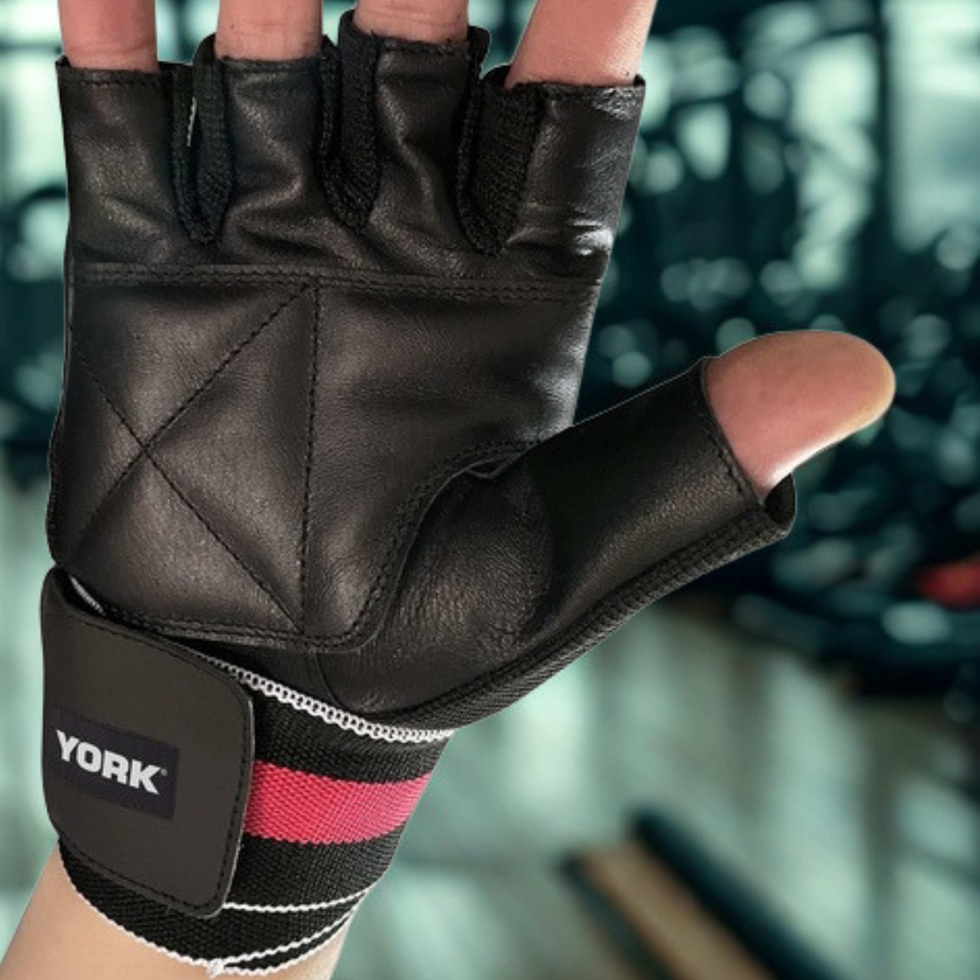 York Weight Lifting Leather Gloves