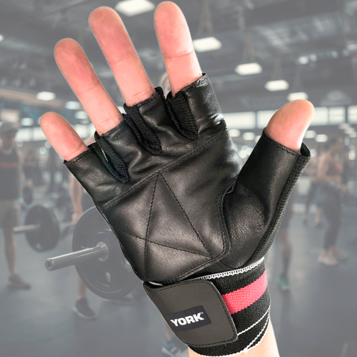 York Weight Lifting Leather Gloves