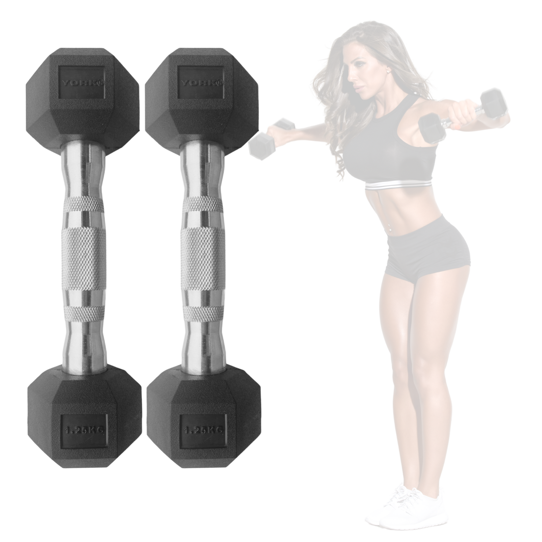 Cast Iron Cap Barbell 75 Lb Adjustable Dumbbell Set Hex Dumbbell