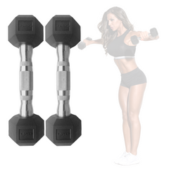 York Barbell 2.5kg Pro Hex Dumbbell Set  ( 2 x 1.25kg)