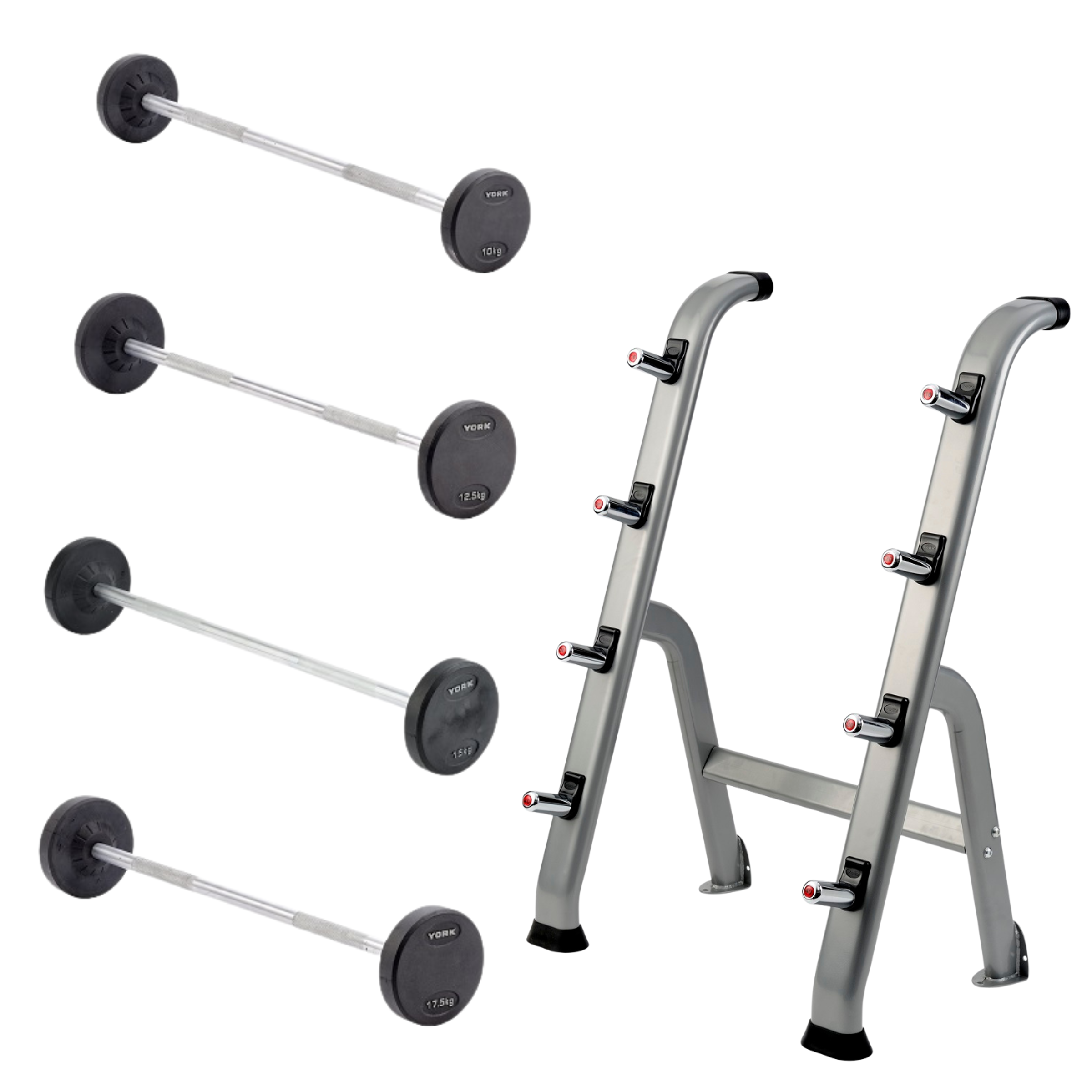 York Barbell Pro Style Fixed Weight Barbells & Sets