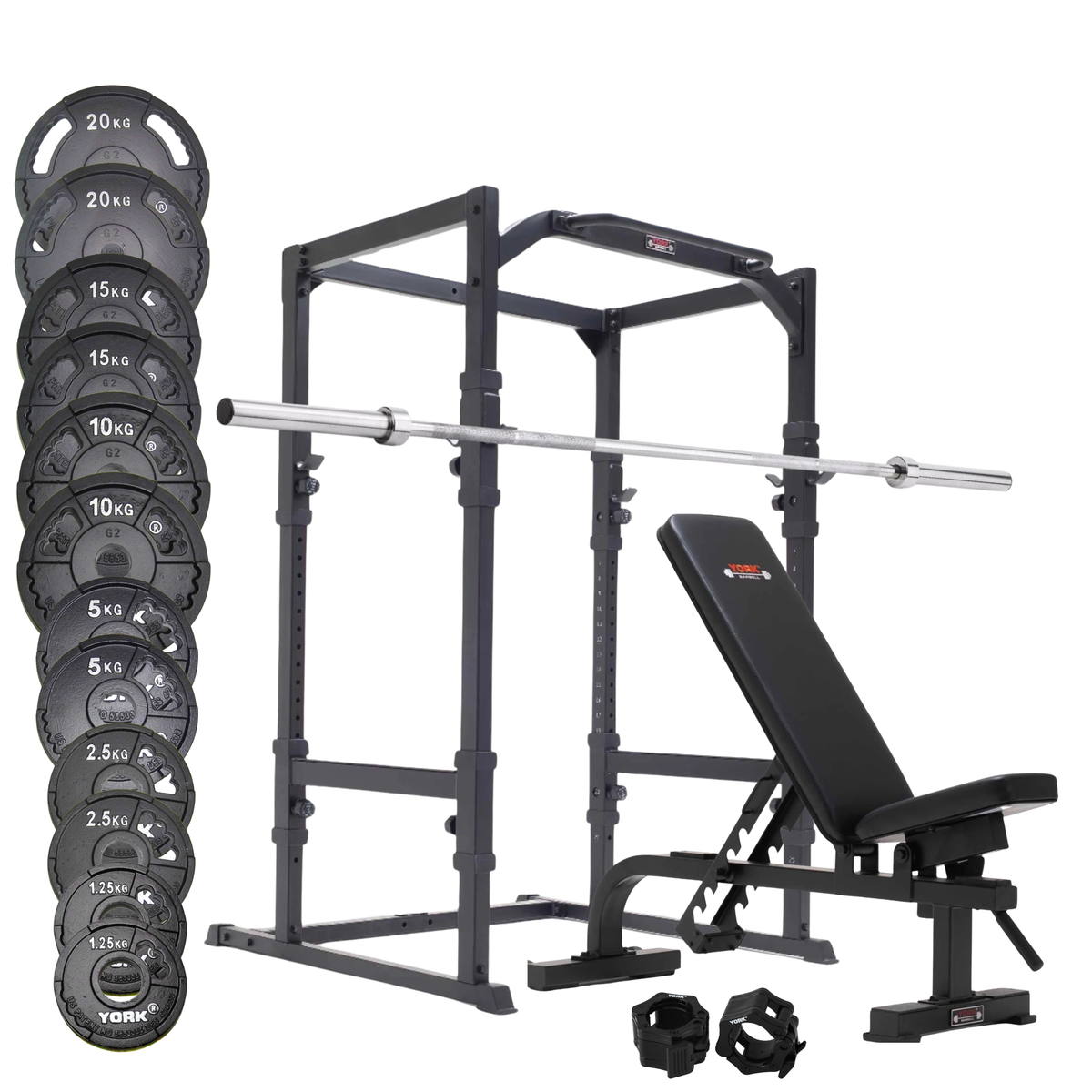 York Barbell C19P POWERCAGE - COMPLETE BUNDLE!