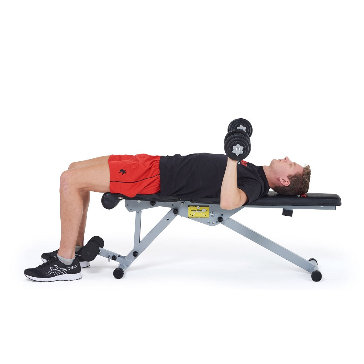 York Fitness Ultimate 13 in 1 Starter bench / Dumbbells/ Floor Mats Bundle