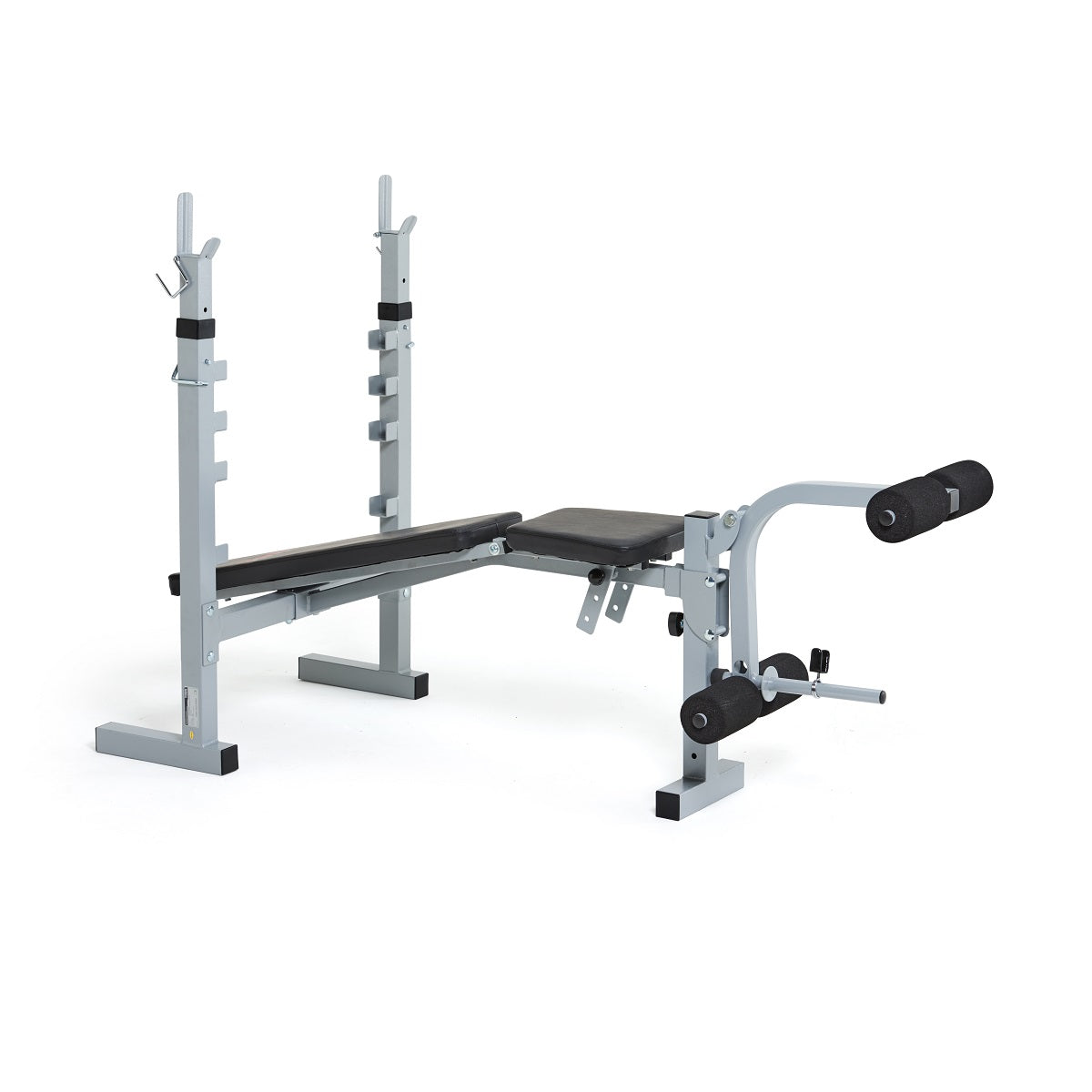 York Barbell Weight Lifting Starter Set - Bench, Solid Steel Bars & 80kg Weights