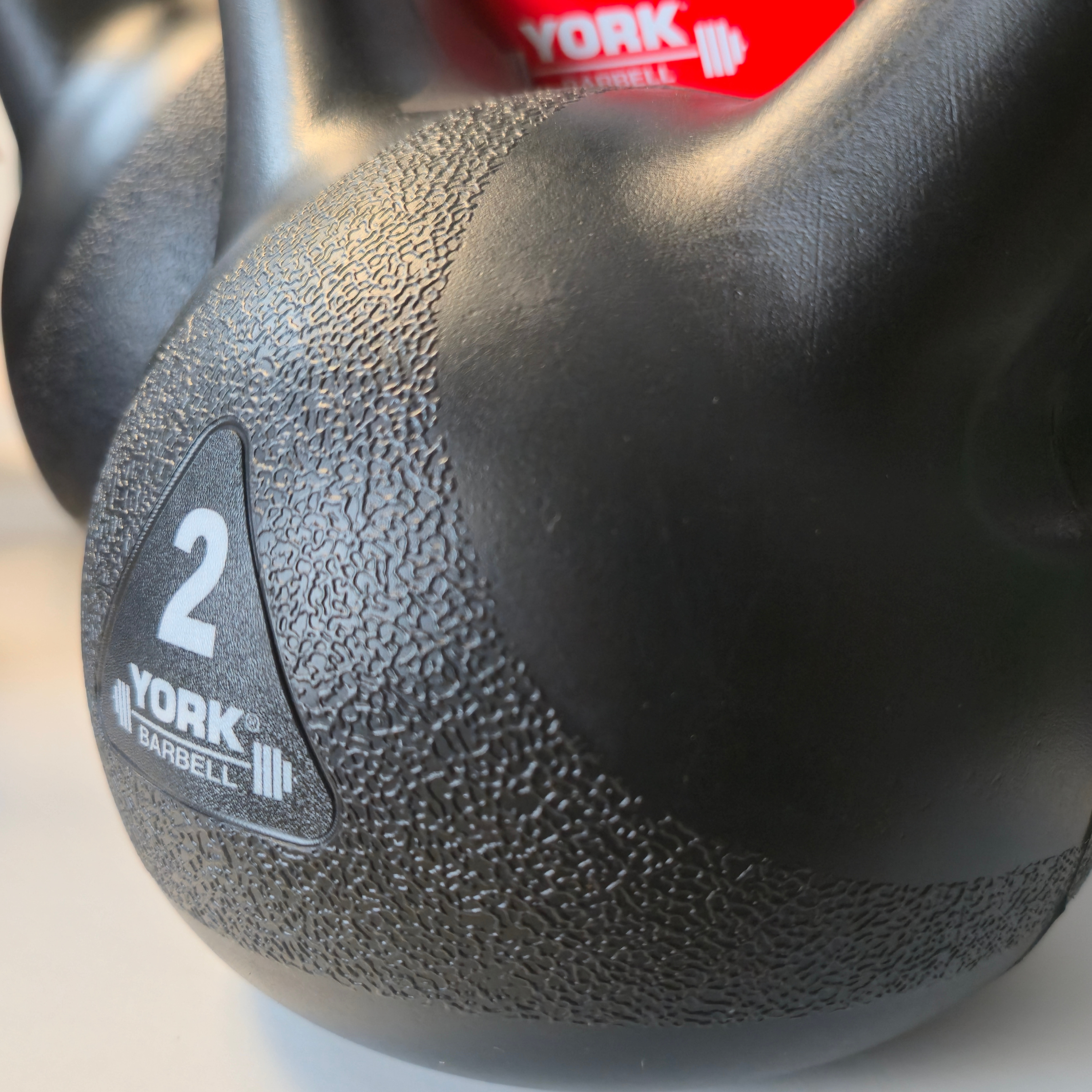 York Barbell Vinyl Kettlebell Black-Singles
