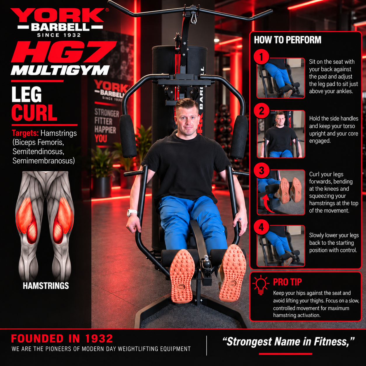 York Barbell Heavy-Duty HG7 Multigym 100KG Stack