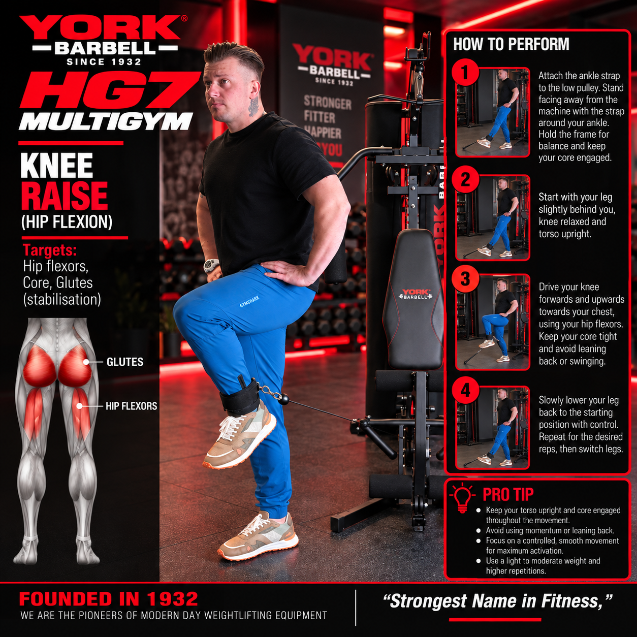 York Barbell Heavy-Duty HG7 Multigym 100KG Stack