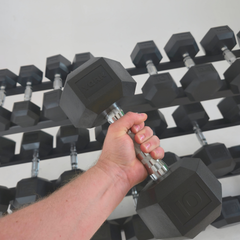York Barbell 335KG PRO Hex Dumbbell & Rack and bench Bundle Set - York Fitness