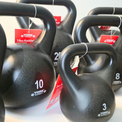 York Barbell Vinyl Kettlebell Black-Singles