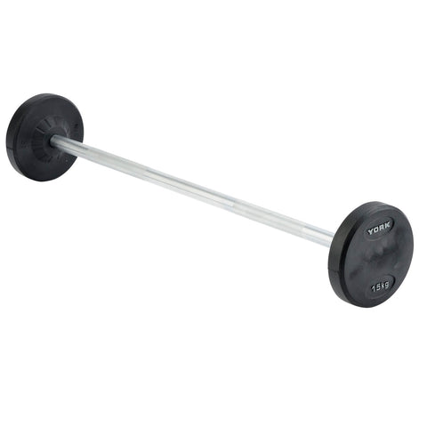 York Barbell Pro Style Fixed Weight Barbells & Sets, York Fitness