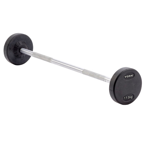 York Barbell Pro Style Fixed Weight Barbells & Sets, York Fitness