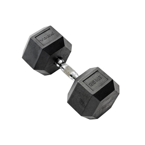 York Barbell Commercial Rubber Hex Dumbbells & Packs, York Fitness
