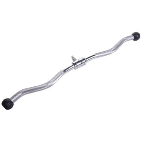 York Barbell 28" Hard Chrome Curl Bar Cable Attachment