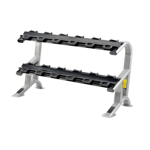 3-Tier Fixed Pro-Style Dumbbell Saddle Rack | 15 Pairs