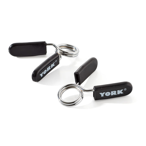 York Fitness Standard 1" Spring Collars (Pair), York Fitness