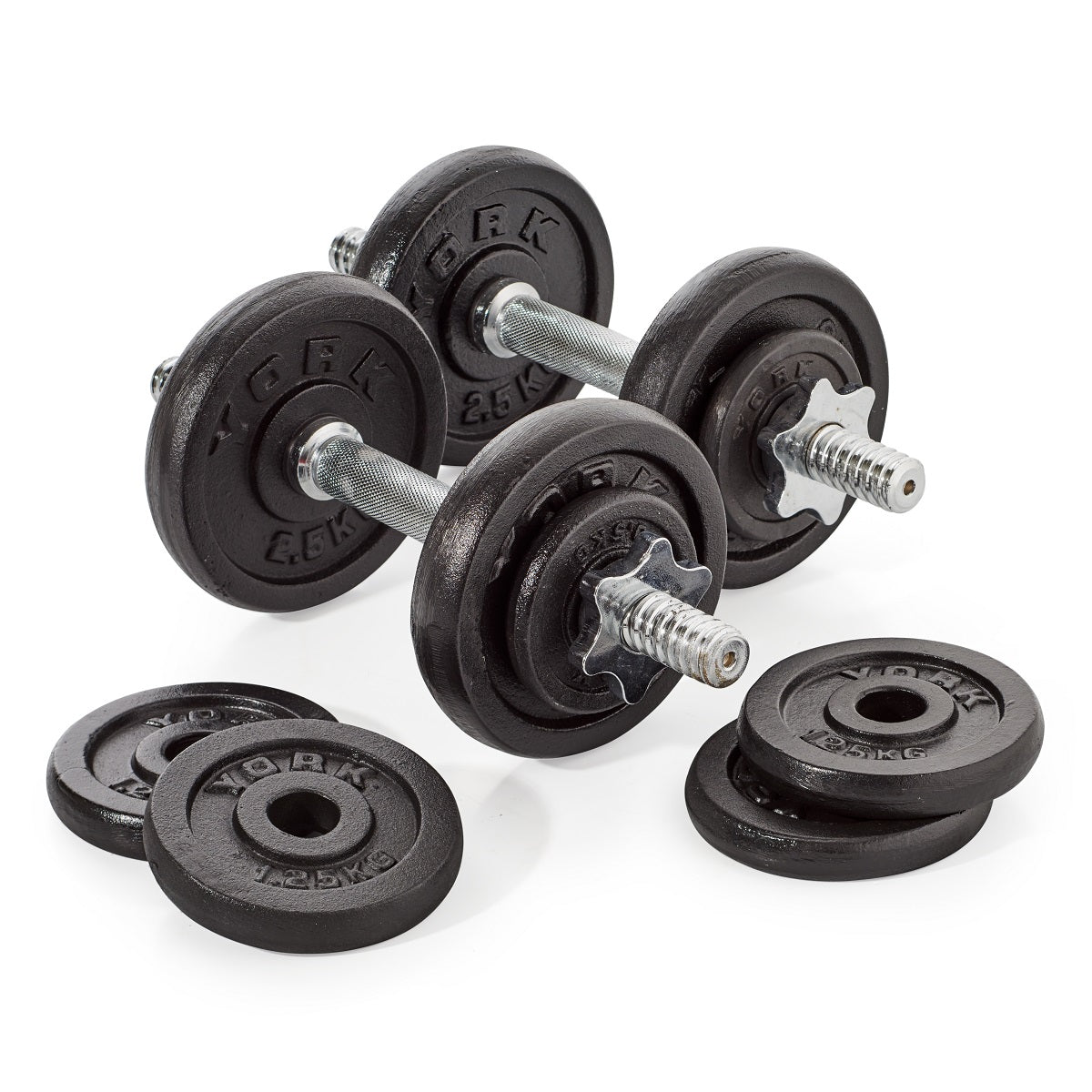 Buy  basics Quality Solid Cast-Iron Construction Fixed Dumbbell,  20-Pound (9.1 KGS) Black Online at Low Prices in India 