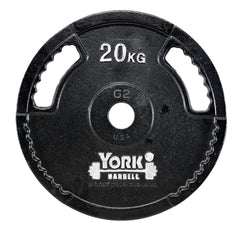 York Barbell G2 Cast Iron Olympic Weight Plates, York Fitness