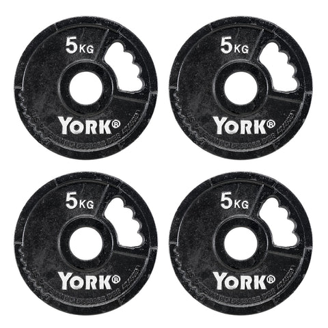 York Barbell G2 Cast Iron Olympic Weight Plates, York Fitness