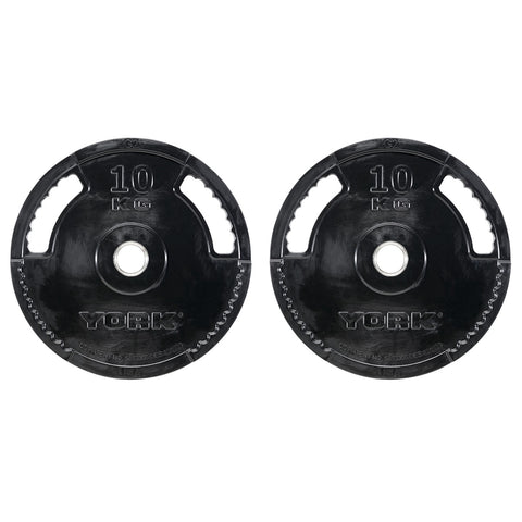 York Barbell G2 Rubber Thin Line Olympic Weight Plates, York Fitness