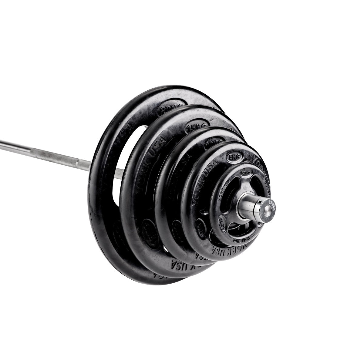 York Barbell ISO-Grip Rubber Olympic Weight Plates, York Fitness