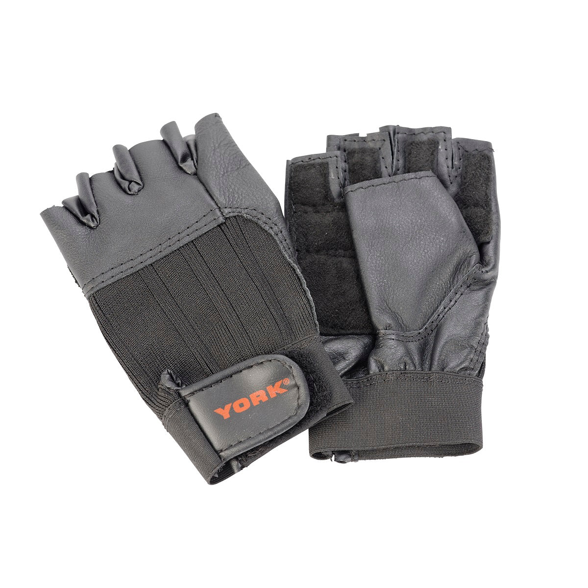 York Fitness Leather Weight Lifting Gloves, York Fitness