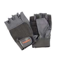 York Fitness Leather Weight Lifting Gloves, York Fitness