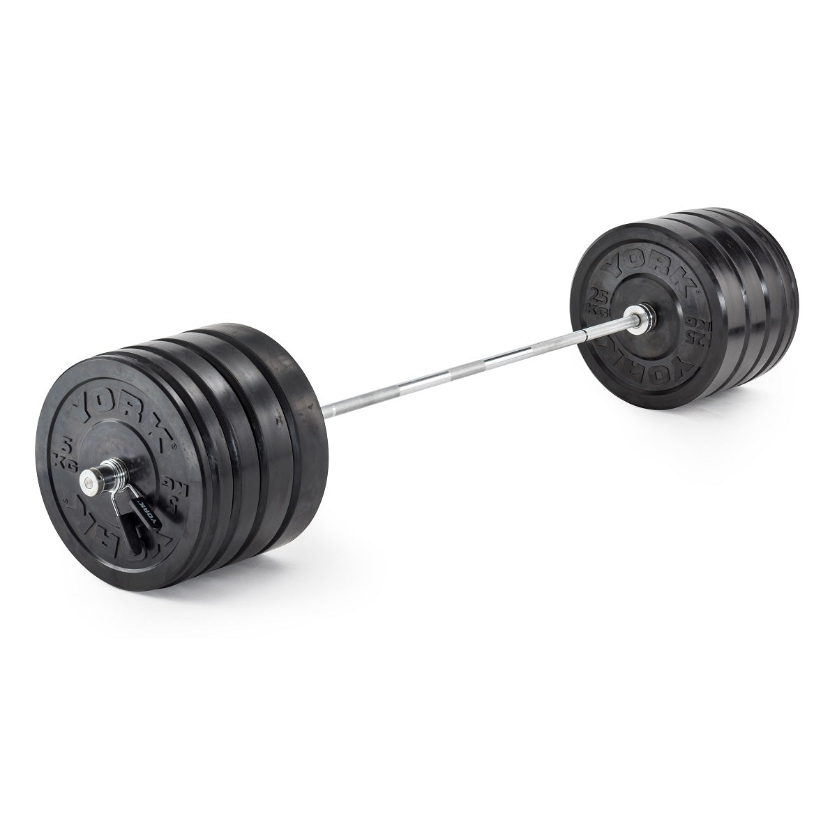 York Barbell Olympic Solid Rubber Bumper Plates, York Fitness