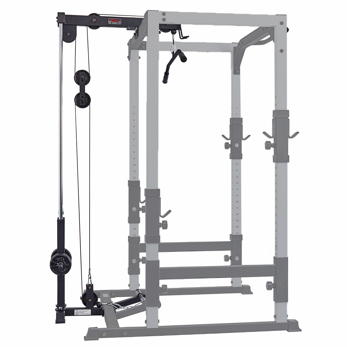 York Barbell FTS Power Cage Hi/Low Pulley Attachment, York Fitness
