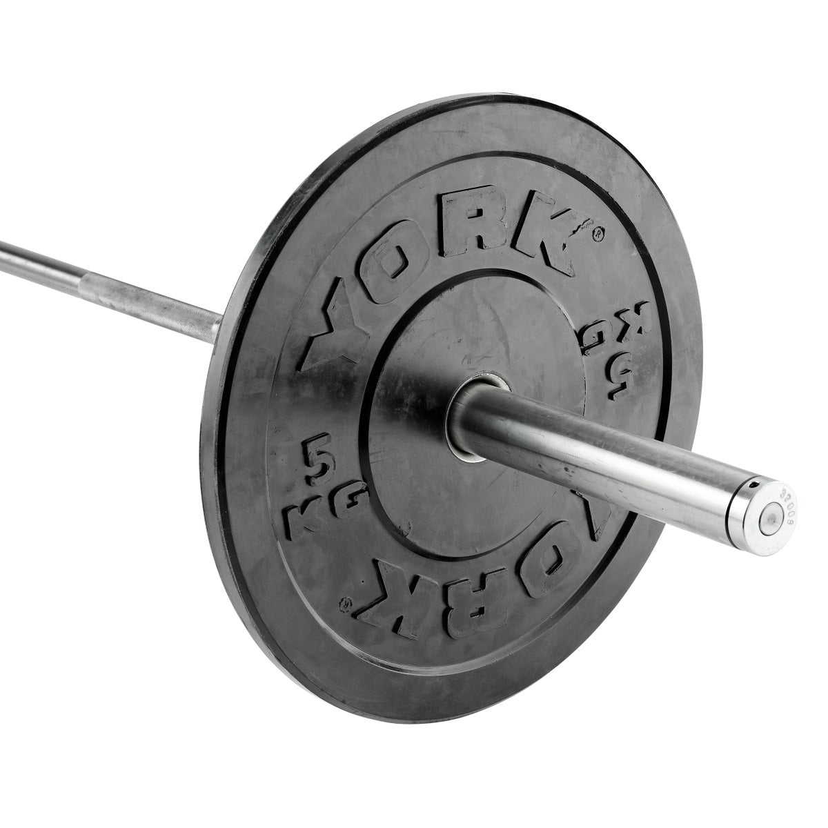 York Barbell Olympic Solid Rubber Bumper Plates, York Fitness