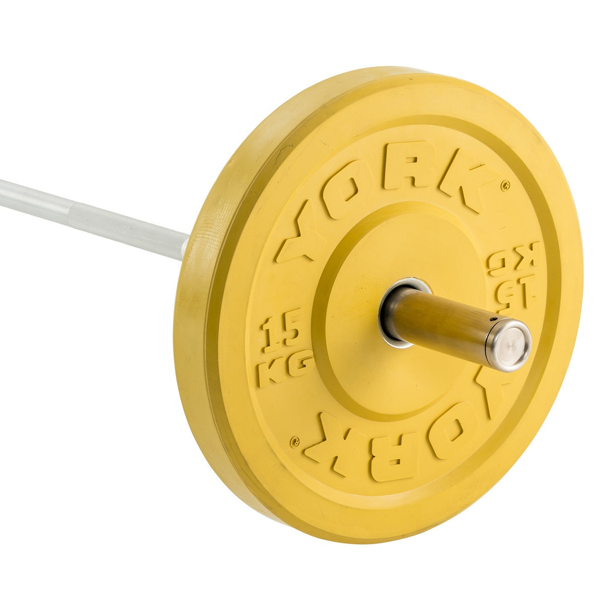 York Barbell Coloured Olympic Solid Rubber Bumper Plates, York Fitness